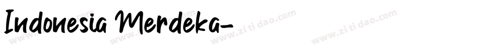 Indonesia Merdeka字体转换